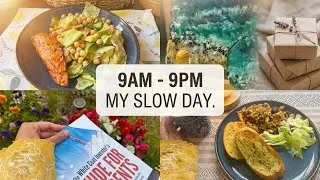 Thumbnail: Vlog 9 | 9AM–9PM Slow Living Routine | Healthy Meals, Library & Cozy Moments