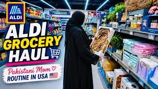 Thumbnail: ALDI Grocery Haul 🛒 | What I Bought + A Busy Day in the Life of a Pakistani Mom in USA 🇺🇸