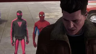 Thumbnail: Peter And Miles Vs Sandman With The Upgraded BND And 10th Anniversary Suit - Spider-Man 2