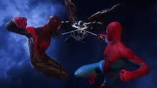 Thumbnail: Peter And Miles Vs Venom With The Upgraded BND And Upgraded Suit - Spider-Man 2