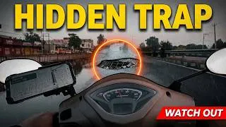 Thumbnail: TVS Jupiter ZX Highway Hazard: Water Potholes on Left Lane 🌧️ #Trending #Bikelife