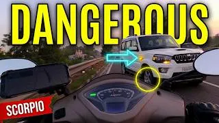 Thumbnail: WRONG INDICATOR! Scorpio Almost Cut Me Off 😱 #Motovlog #Viral