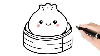 Thumbnail: How To Draw Cute Dumpling Step-by-step 