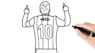 Thumbnail: How To Draw Messi Step-by-step Tutorial For Children Beautiful Drawing