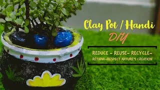 Thumbnail: Home Decor Ideas using old Handi/Matka (Clay Pot) || how to recycle waste pot || Handi DIY