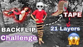 Thumbnail: कितने टेप लगा कर Backflip कर सकते है ? | Backflip Challenge | How Many Tape Fail A Backflip ?