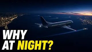 Thumbnail: Why Do So Many Planes Cross the Atlantic at Night?