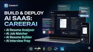 Thumbnail: Build a Full AI Career SaaS App (Resume + Interview + Job AI)