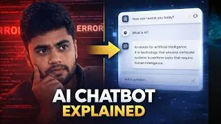 Thumbnail: I Built an AI Chatbot from Scratch (No BS Explanation)