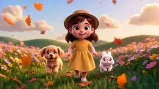 Thumbnail: She Saved a Crying Puppy 🐶❤️ | Heartwarming Pixar Style Kids Animation | 15 Second Short