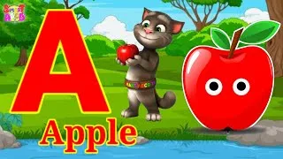 Thumbnail: Phonics Song 2 with TWO Words in 3D - A For Apple🍎🍏- ABC Alphabet Songs with Sounds for Children's