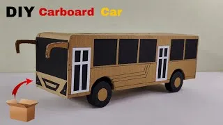 Thumbnail: DIY Cardboard Bus | Easy School Project & Craft Tutorial At Home