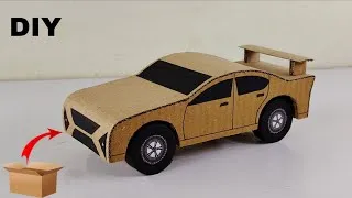 Thumbnail: How to make cardboard car For School Project | DIY Carboard craft tutorial 