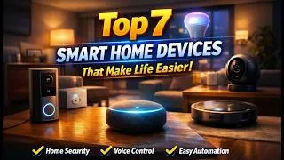 Thumbnail: Top 7 Smart Home Devices That Make Life Easier (Best Smart Home Gadgets 2026)