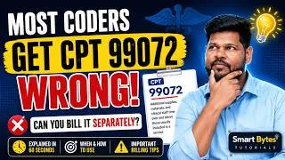 Thumbnail: CPT 99072 Explained | Most Medical Coders Get This Wrong! | Medical Coding Tutrial #coding #medical