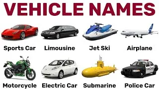 Thumbnail: 45 Vehicle Names in English 🚗 | Master Your Transportation Vocabulary!