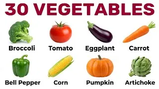 Thumbnail: 30 Essential Vegetable Names in English 🥦 | Master Your Vocabulary!