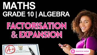 Thumbnail: 🧮 Grade 10 Maths – Factorisation: Difference of Squares & Sum of Cubes