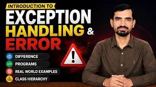 Thumbnail: Exception Handling in Java | Exception vs Error, Hierarchy & Real-World Examples