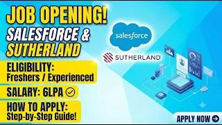 Thumbnail: Sutherland and Salesforce Hiring 2026 | Eligibility Criteria | How to Apply