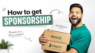 Thumbnail: How to Get Sponsorship as a New Creator😍