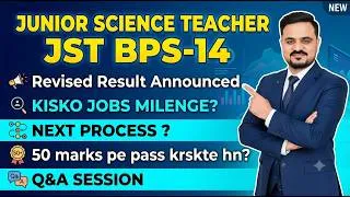 Thumbnail: Junior Science Teacher 2026 | 50+ Marks Candidates | Revised Result | Next Process & Latest Update