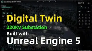 Thumbnail: Photorealistic Digital Twin in Unreal Engine 5 | 220kV Substation Simulation