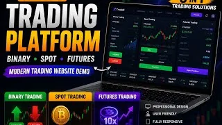 Thumbnail: 🚀 Complete Trading Platform | Binary, Spot & Futures Trading | Modern Trading Website Demo