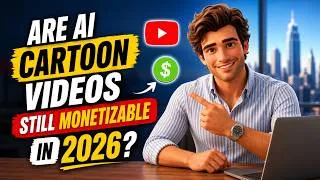 Thumbnail: Are AI Cartoon Videos Still Monetizable in 2026?