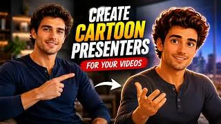 Thumbnail: How I Make the SAME AI Cartoon Presenter for My Channel Every Time