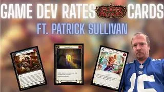 Thumbnail: Game Dev Rates BROKEN Flesh And Blood Cards! ft. Patrick Sullivan!
