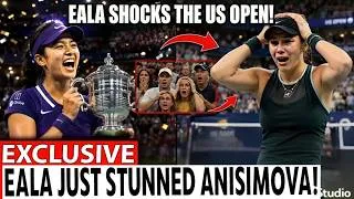 Thumbnail: 🚨 SHOCKING! Alex Eala STUNS Amanda Anisimova at the US Open — Arthur Ashe ERUPTS! 🎾🇵🇭😱