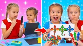 Thumbnail: Cool Magic, Cute Markers, and Happy Kids Moments ✨🐉🎨