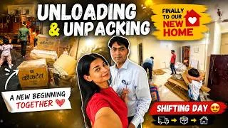 Thumbnail: We Finally Moved! 😍 Unloading Truck & Setting Up Our New Home #home #vlog #shifting #movingin