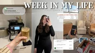 Thumbnail: *LOW SPEND* WEEK IN MY LIFE (because we have big money goals) 🏠💸