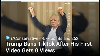 Thumbnail: Trump Bans TikTok After His First Video Gets 0 Views