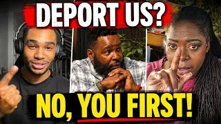 Thumbnail: Black Americans FIRED BACK After A Wh!te Woman Called For Their Deportation 😳 #usnews #usa 