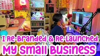 Thumbnail: I Re-launched & Re-branded my Small Business | I made over 100 Handmade Stationery Products |Vlog#32
