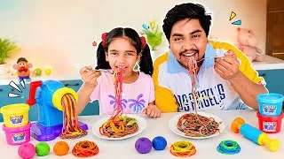 Thumbnail: Smiti Aur Papa ne Banaya Colourful Noodles 🍝🥰😋