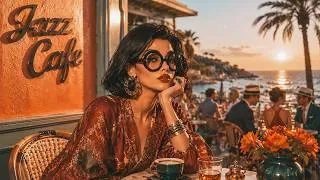 Thumbnail: Smooth Jazz Café by the Sea ☕ Sunset Coffee Shop Ambience | Relaxing Jazz Music for Study & Work