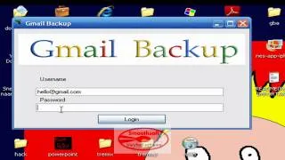 Thumbnail: My fake gmail-backup phising program Visual basic 2008 expr.