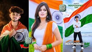 Thumbnail: 15 August Viral AI Photo Editing Tutorial | Independence Day Photo Editing Prompt | AI Photo Editing
