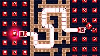 Thumbnail: Numberblocks Become 2-Headed Snake in the Apple Worm Maze | Game Animation