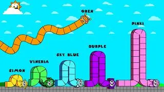Thumbnail: What If Sprunki Squad Become Snake in the Apple Worm Maze | Game Animation