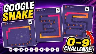 Thumbnail: Relaxing Google Snake Challenges 0–9 | Satisfying Gameplay!