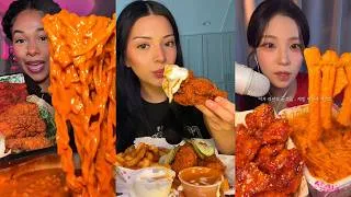 Thumbnail: MOST SATISFYING TikTok Mukbangs | Wingstop, Cane's, Korean Fried Chicken, Buldak & More!