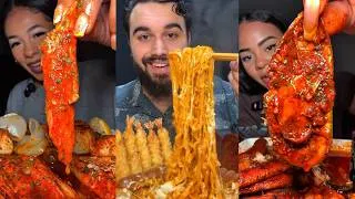 Thumbnail: MOST SATISFYING TikTok Mukbangs | SeaFood Boil, Buldak, McDonald's, Cane's, CAVA & More!