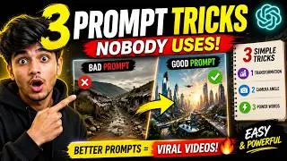 Thumbnail: 3 AI Prompt Tricks That Make Videos Look Amazing