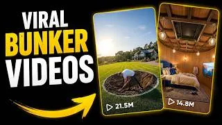 Thumbnail: How To Make VIRAL Underground Bunker Timelapse Videos Using AI | Full Tutorial