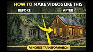 Thumbnail: How to Turn an Abandoned House into a Dream Home Using AI (Step-by-Step)